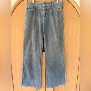 Capitol Tailors Single Needle Tailoring Blue Women's Flare Jeans Size 6